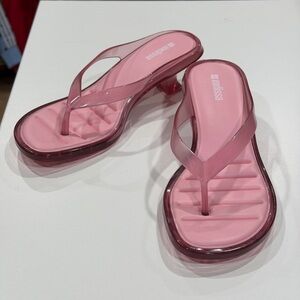 Melissa Pink Jelly Flip Flop Sandals